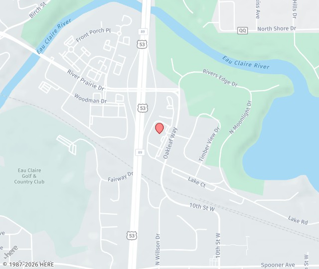 Location Map: 1000 OakLeaf Way Altoona, Wisconsin 54720
